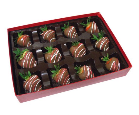 Chocolate Covered Strawberries with insert