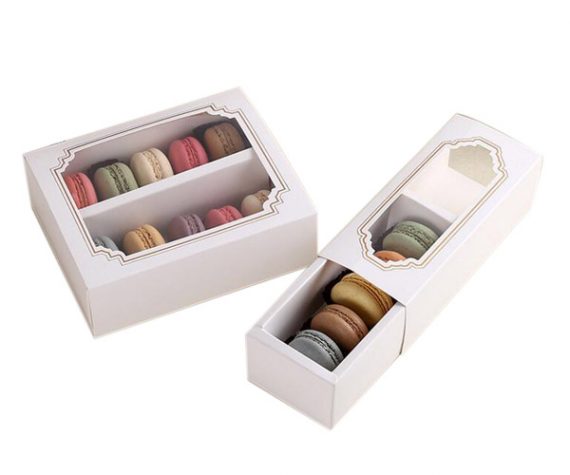 White Macaron boxes