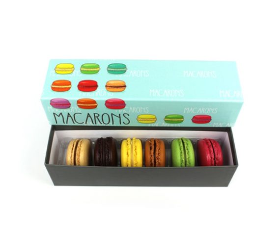 Long French Macaron box