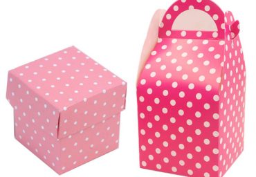Custom Pink Dotted Boxes
