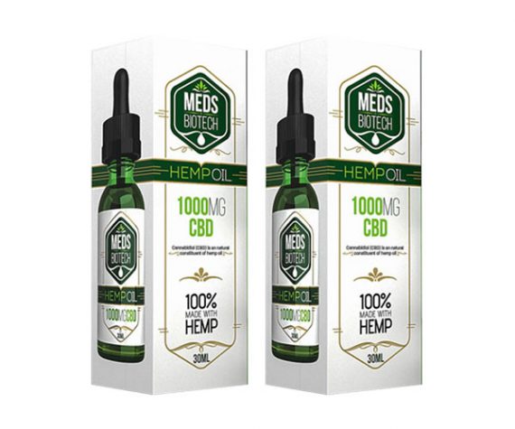 White and Green Hemp Oil Boxes