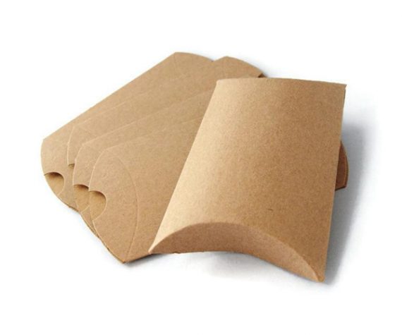 Simple Kraft Pillow Boxes