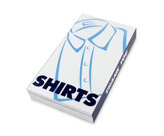 Custom printed White Shirt Boxes