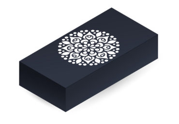 Black wedding card box