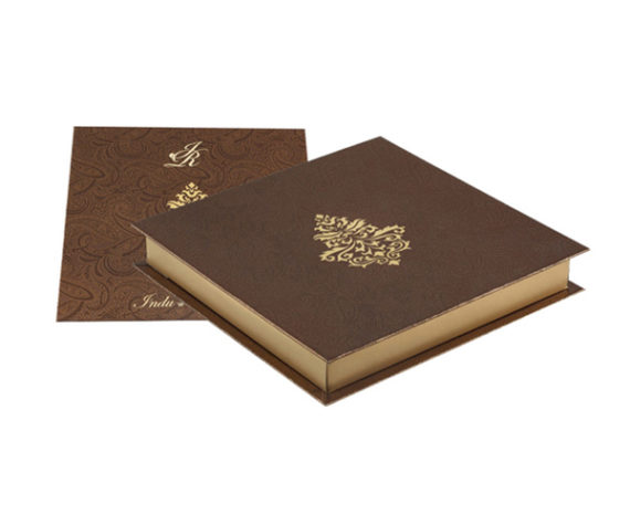 brown wedding card boxes