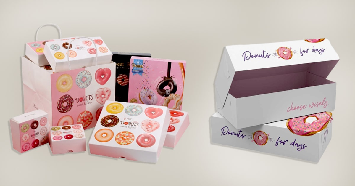 High Quality Custom Printed Donut Boxes