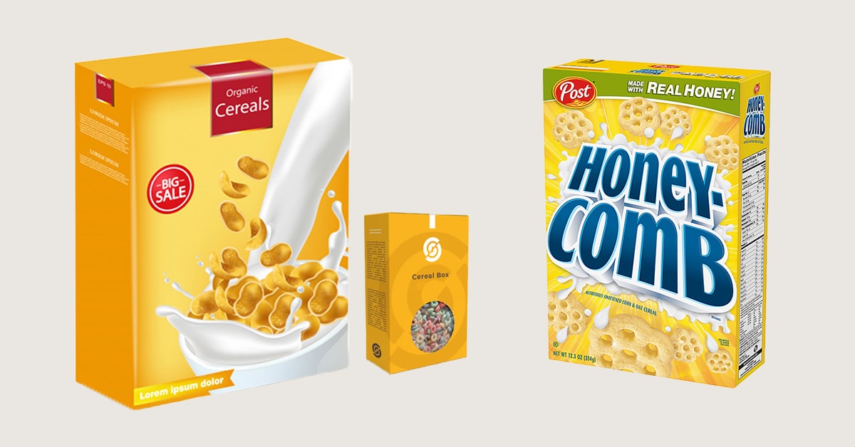 Cereal boxes Packaging